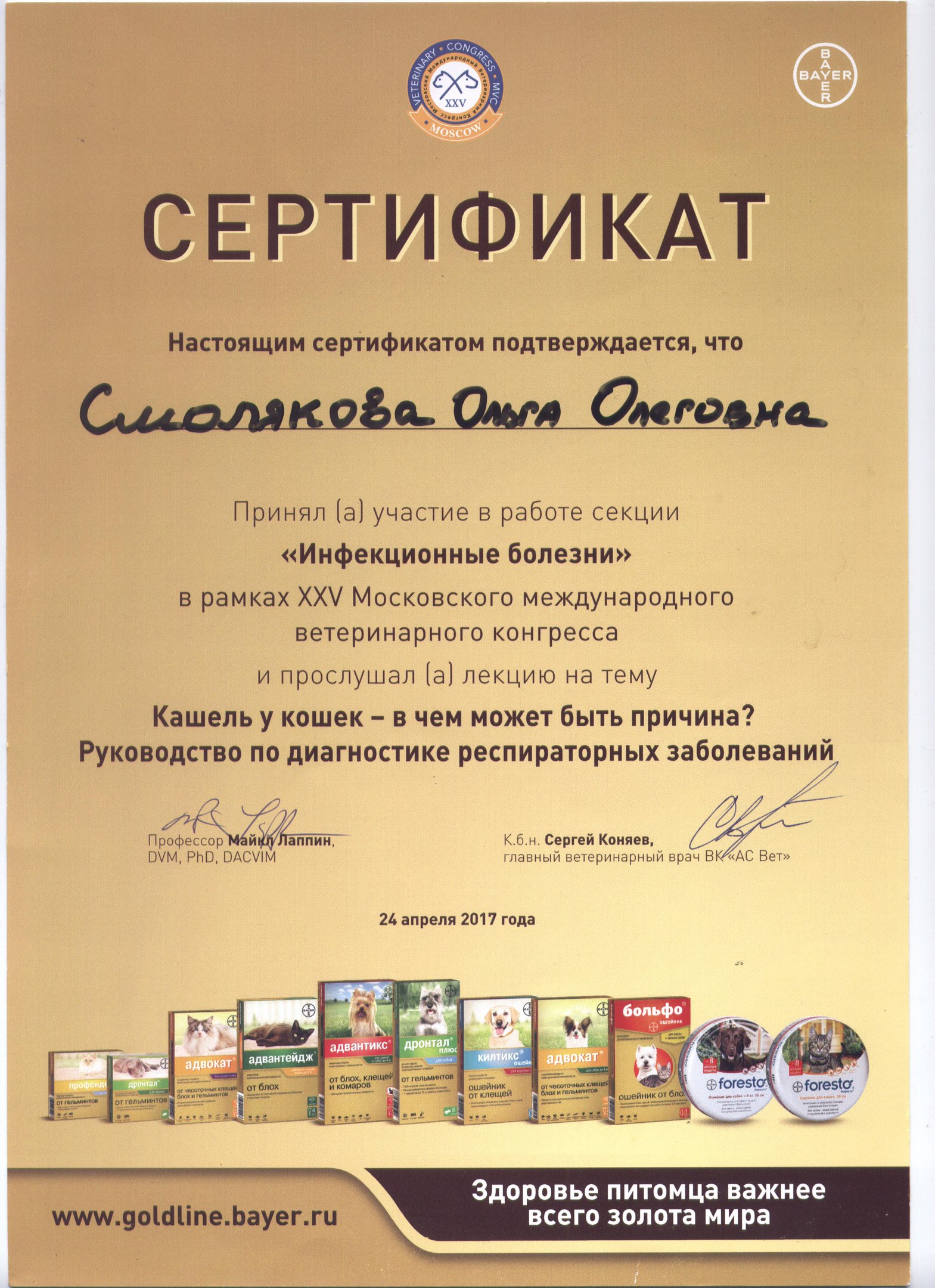 Документ или сертификат