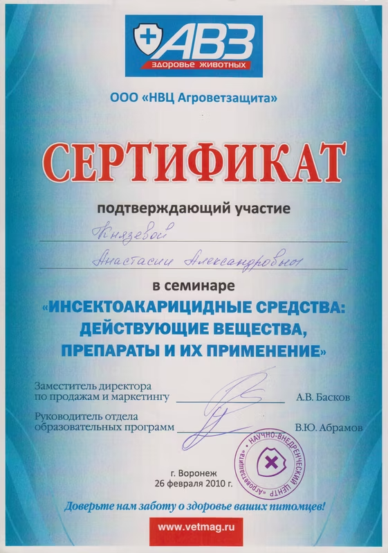 Документ или сертификат