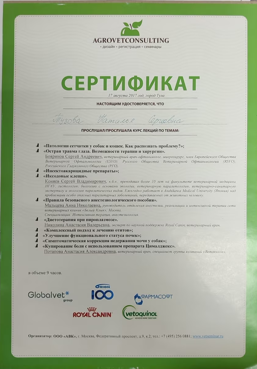 Документ или сертификат