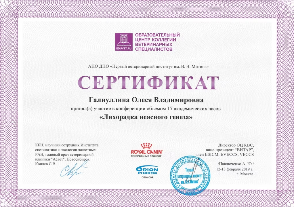 Документ или сертификат