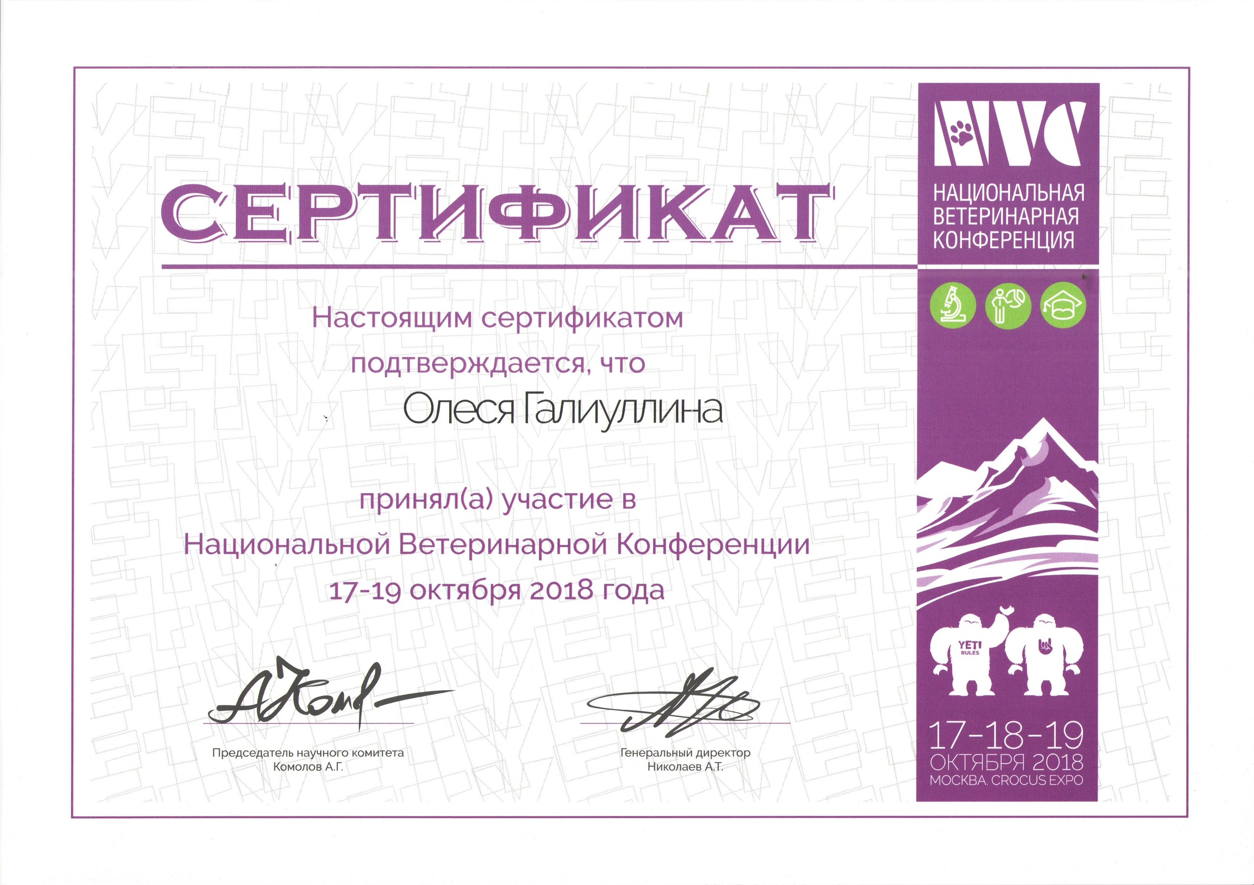 Документ или сертификат