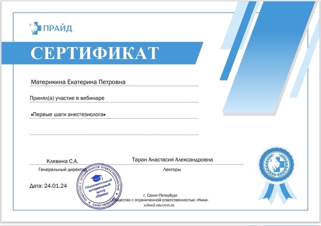 Документ или сертификат