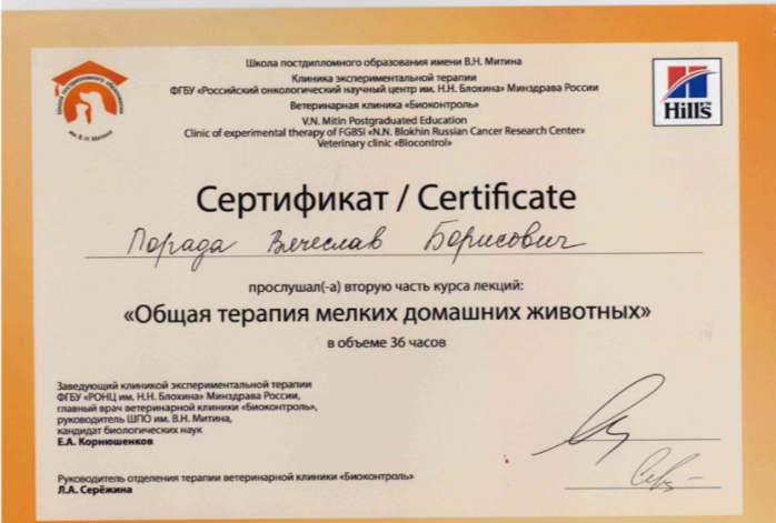 Документ или сертификат