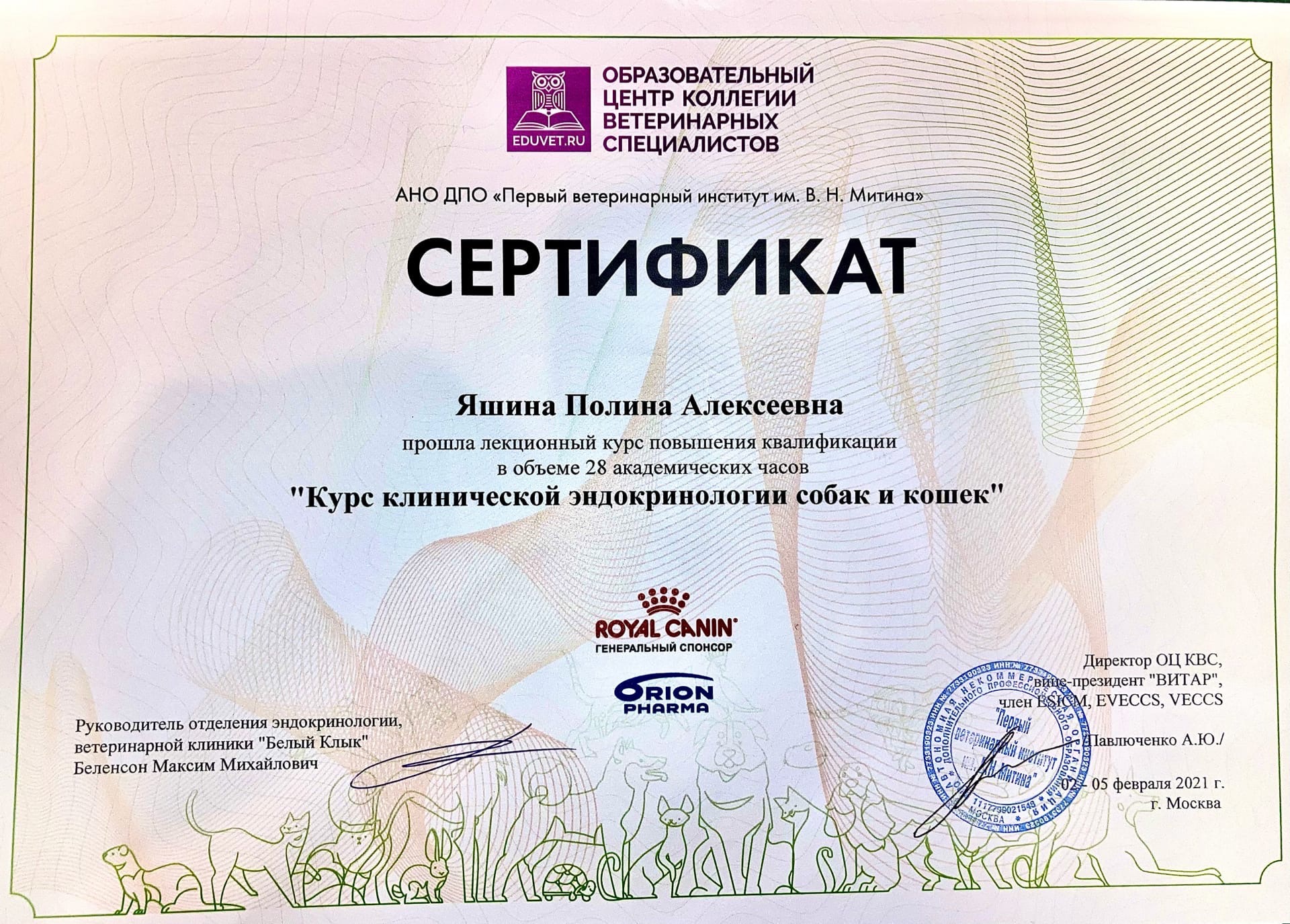 Документ или сертификат
