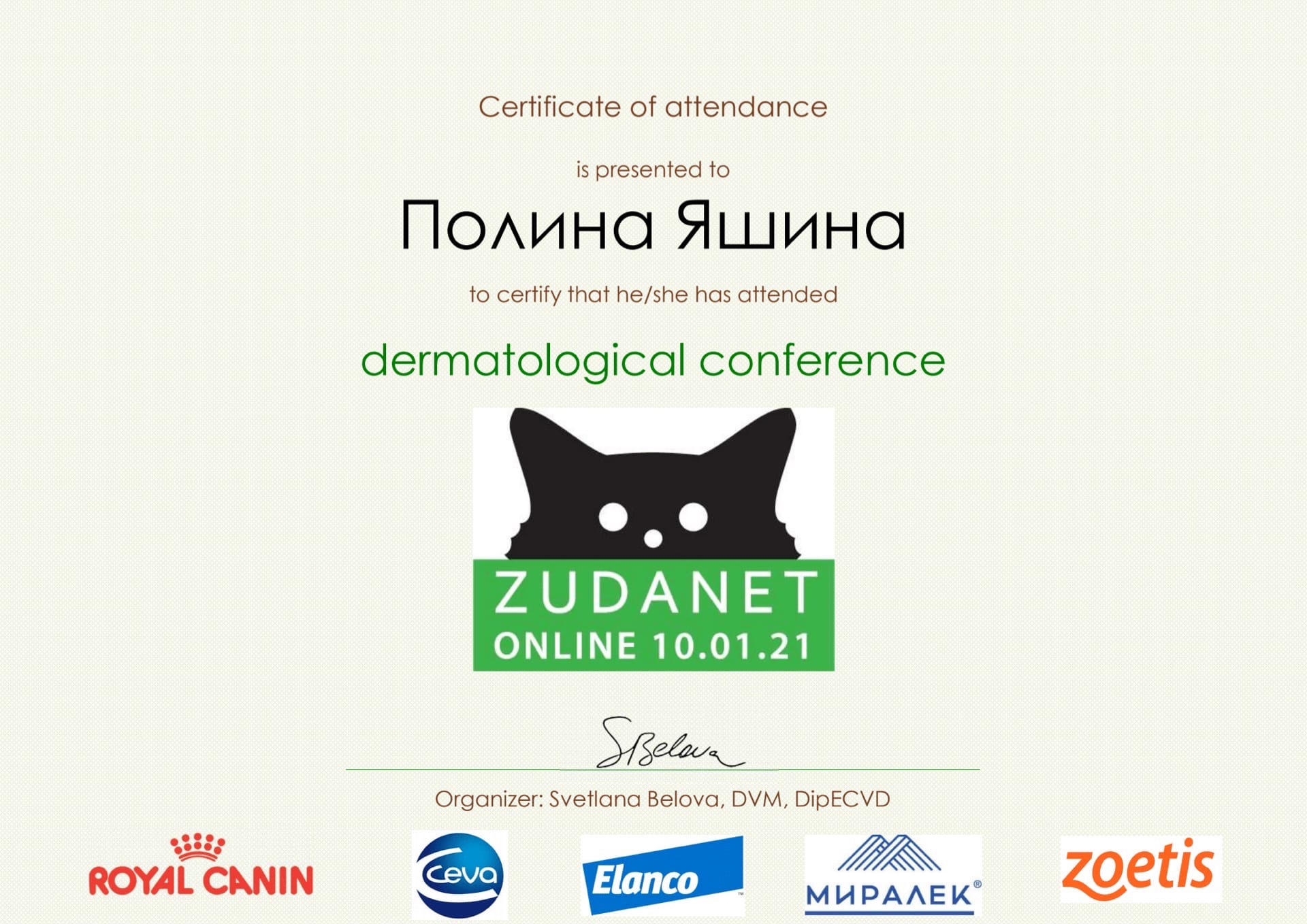 Документ или сертификат
