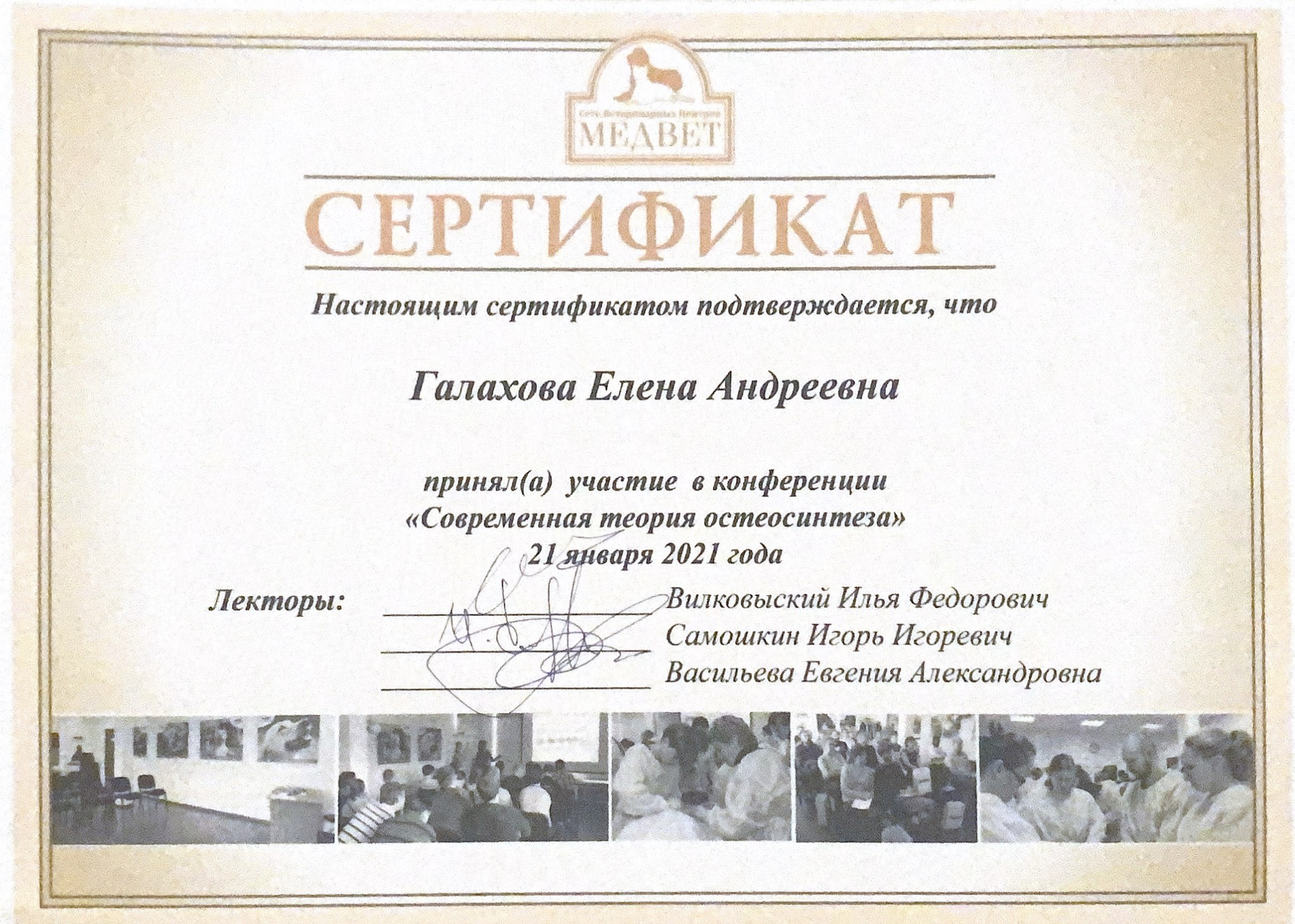 Документ или сертификат