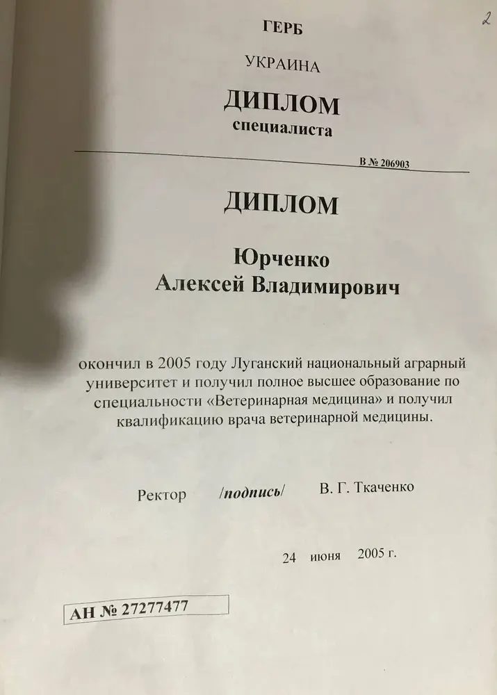 Документ или сертификат