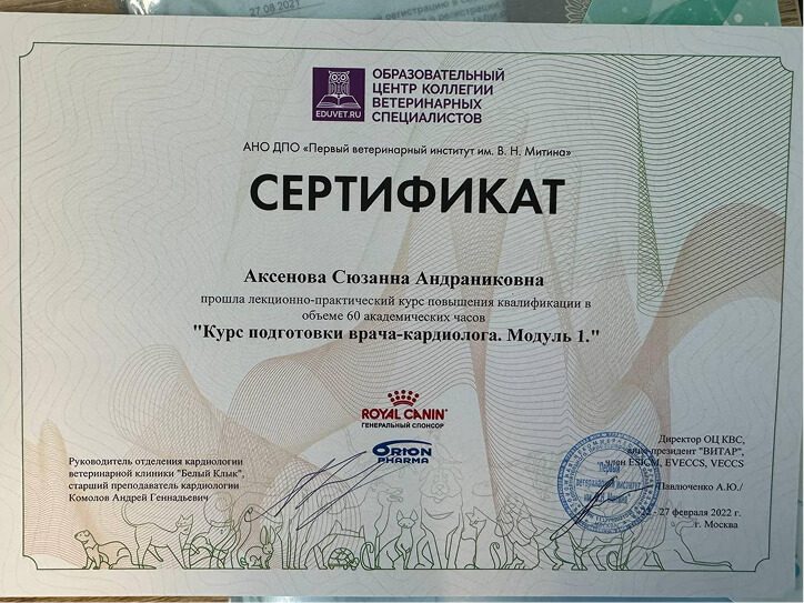 Документ или сертификат