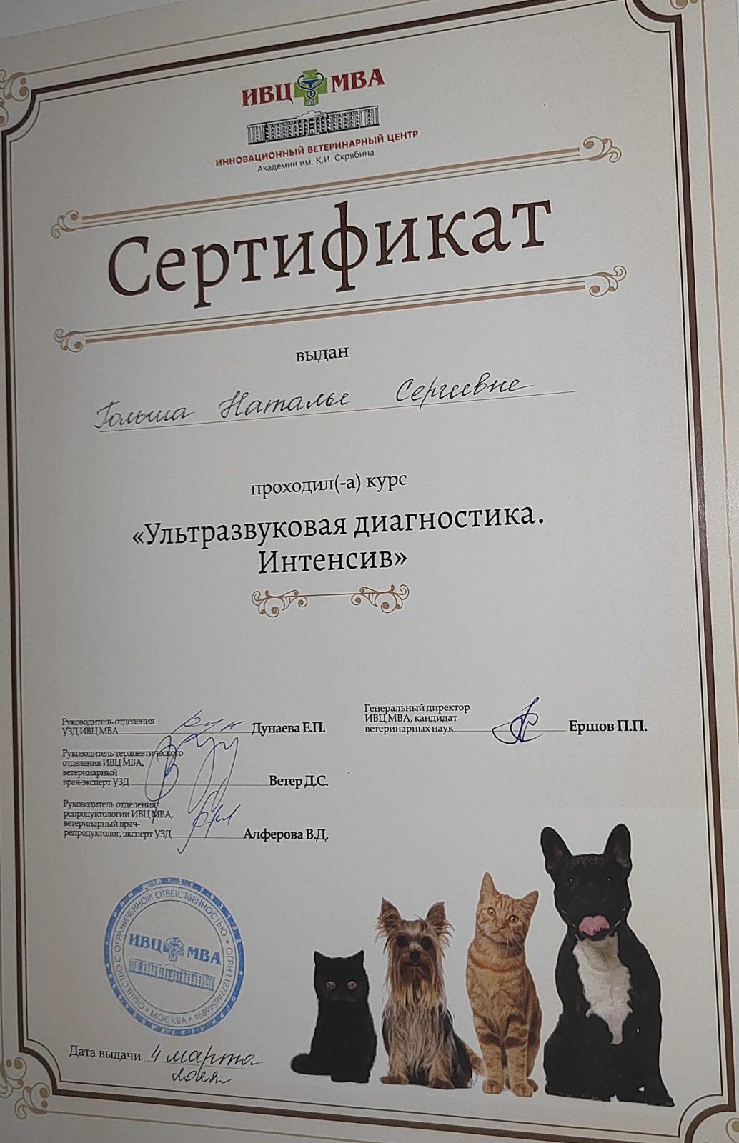 Документ или сертификат