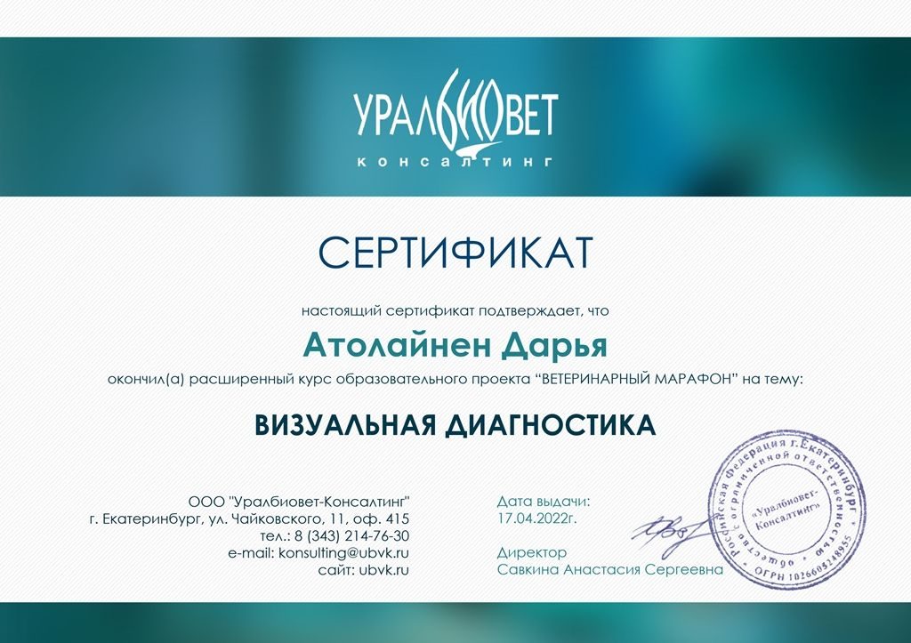 Документ или сертификат