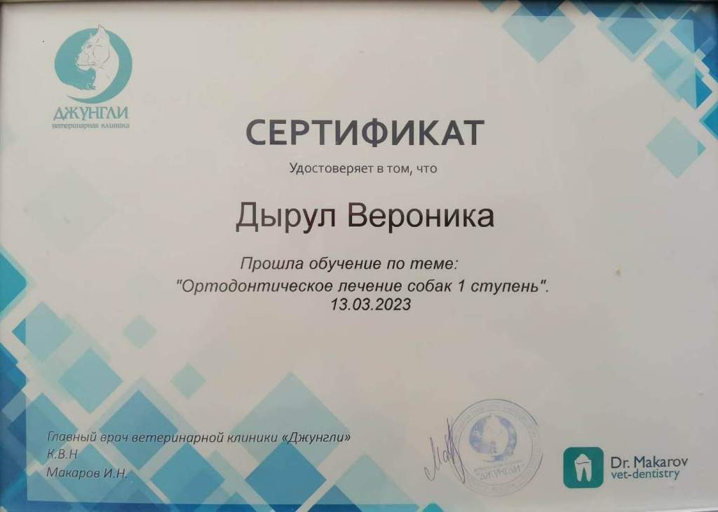 Документ или сертификат