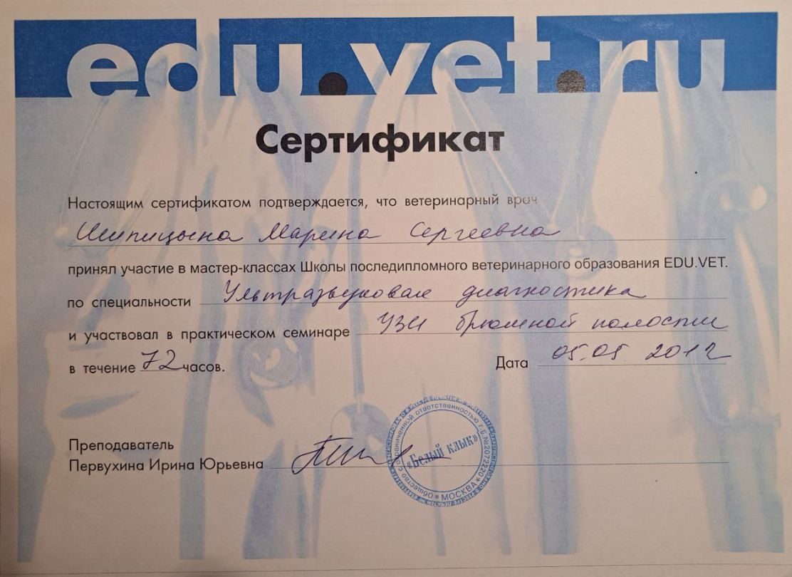 Документ или сертификат