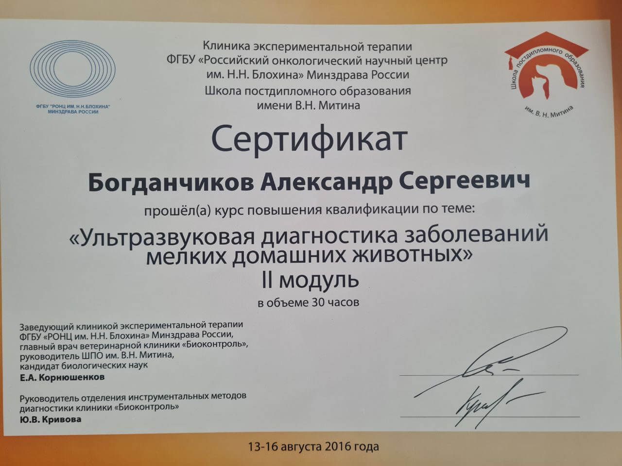 Документ или сертификат