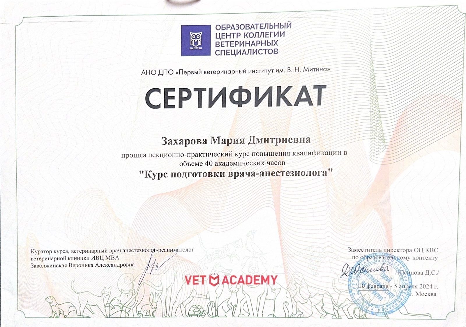 Документ или сертификат