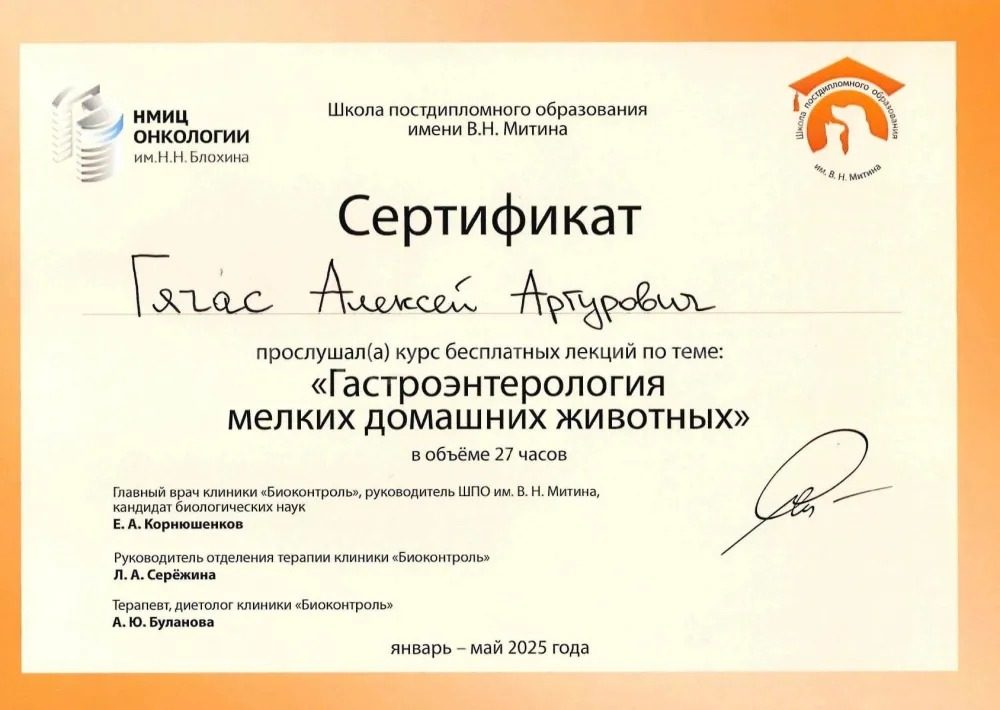 Документ или сертификат