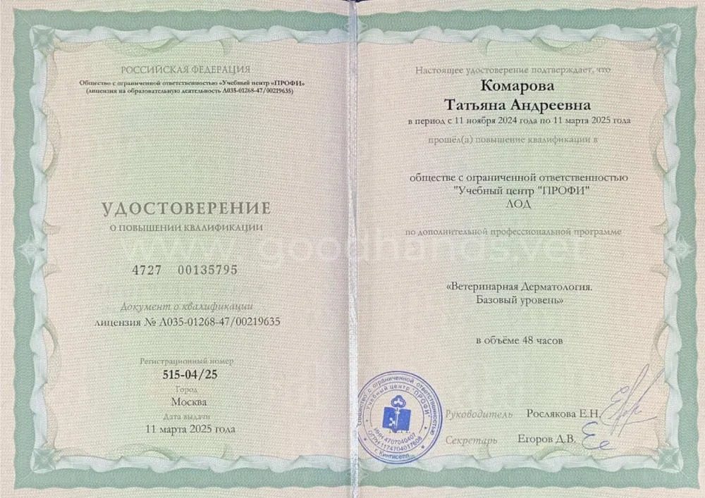 Документ или сертификат