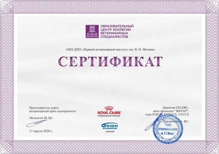 Документ или сертификат