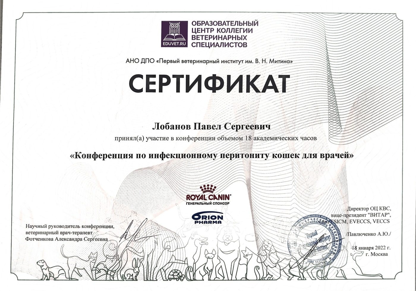 Документ или сертификат