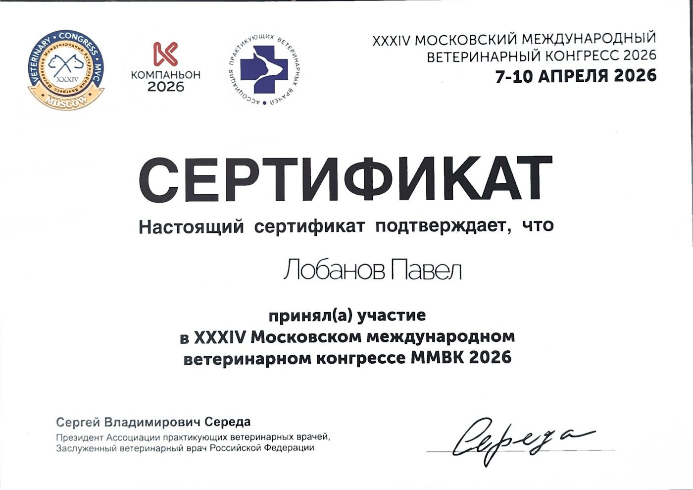 Документ или сертификат