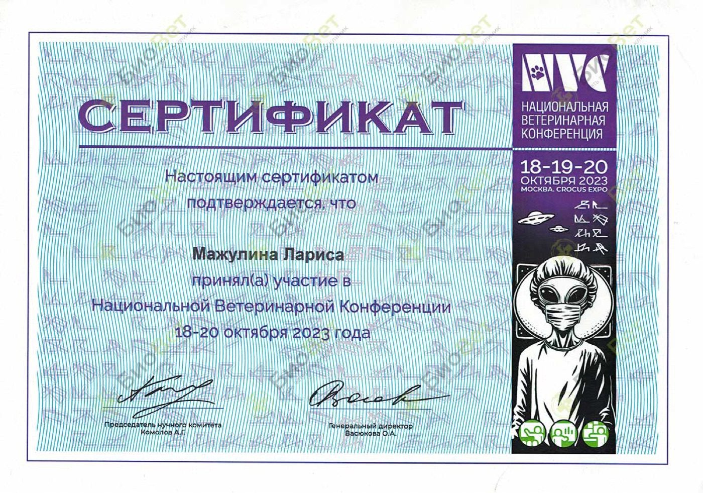 Документ или сертификат