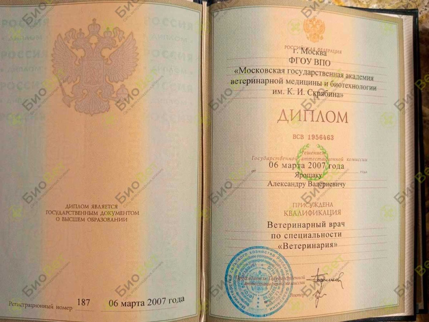 Документ или сертификат