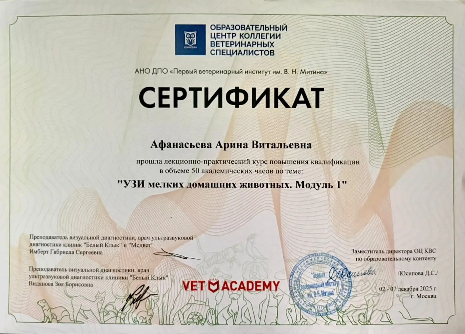 Документ или сертификат