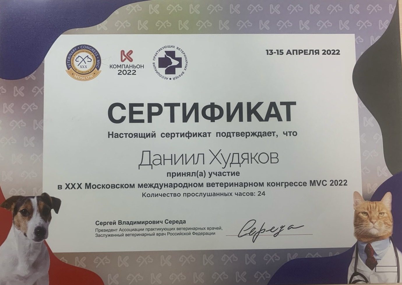 Документ или сертификат