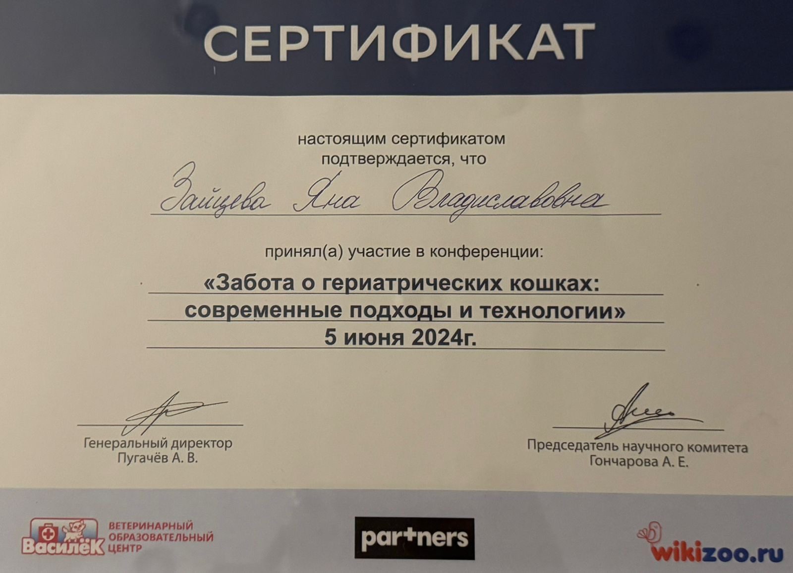 Документ или сертификат
