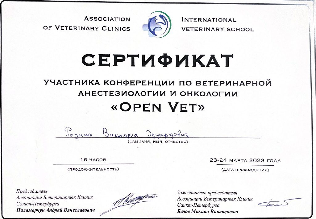 Документ или сертификат