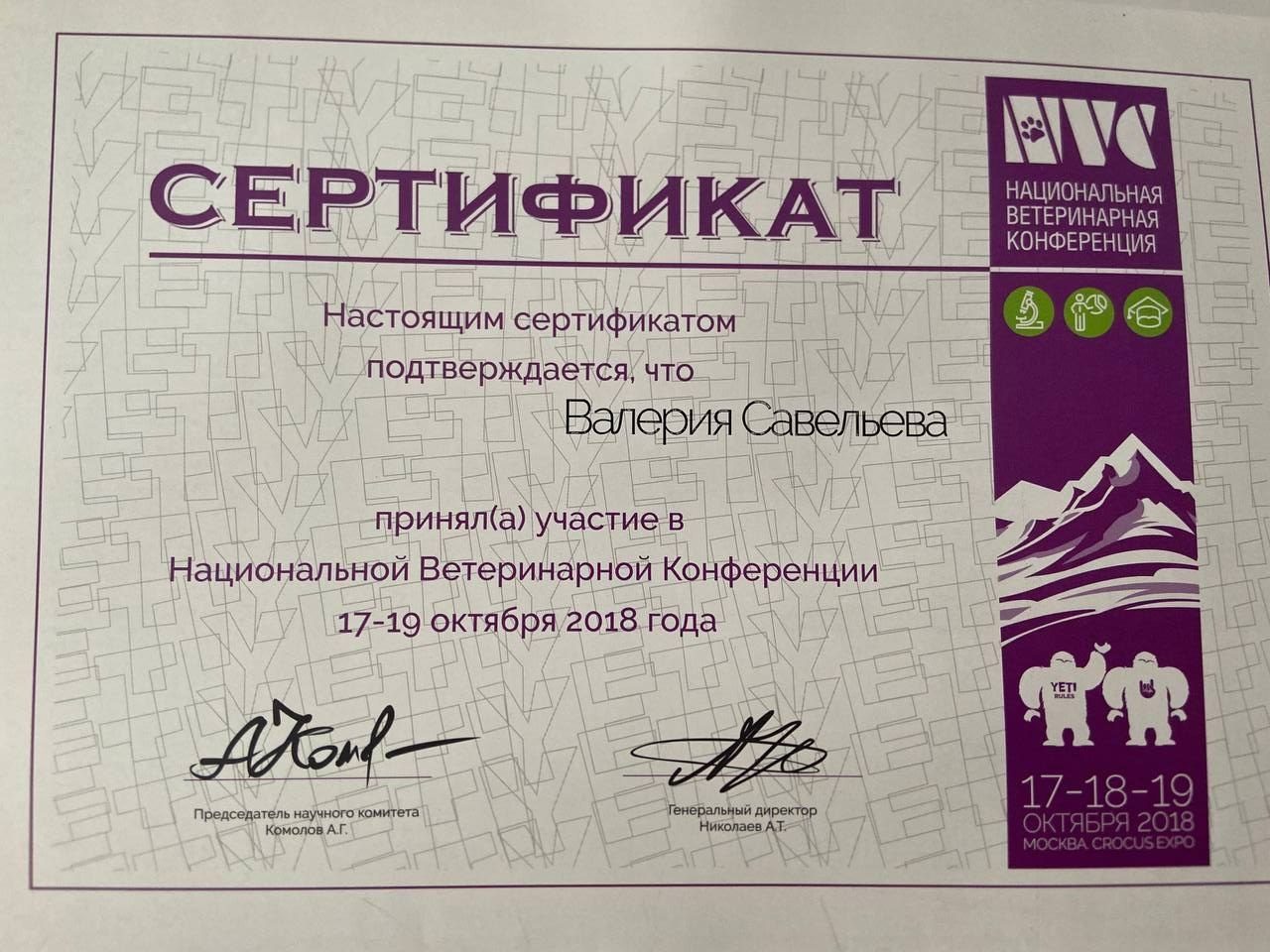 Документ или сертификат
