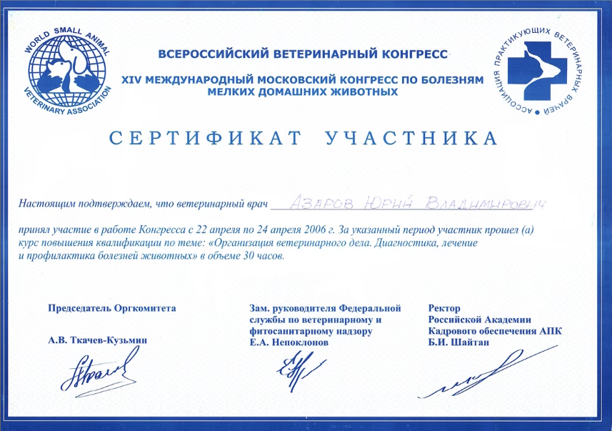 Документ или сертификат