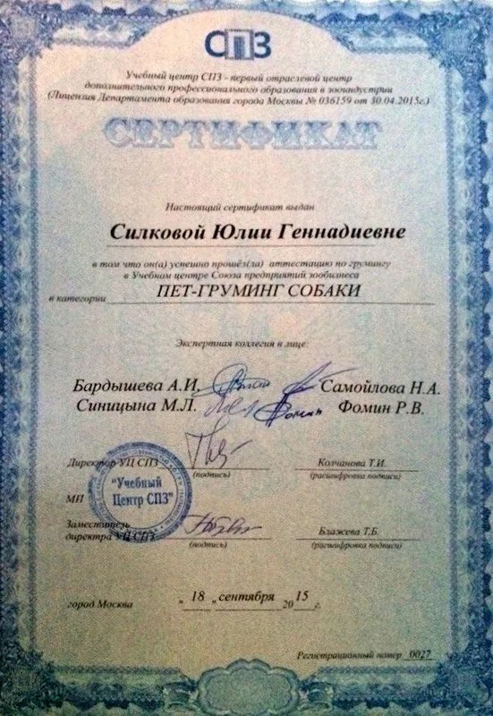 Документ или сертификат