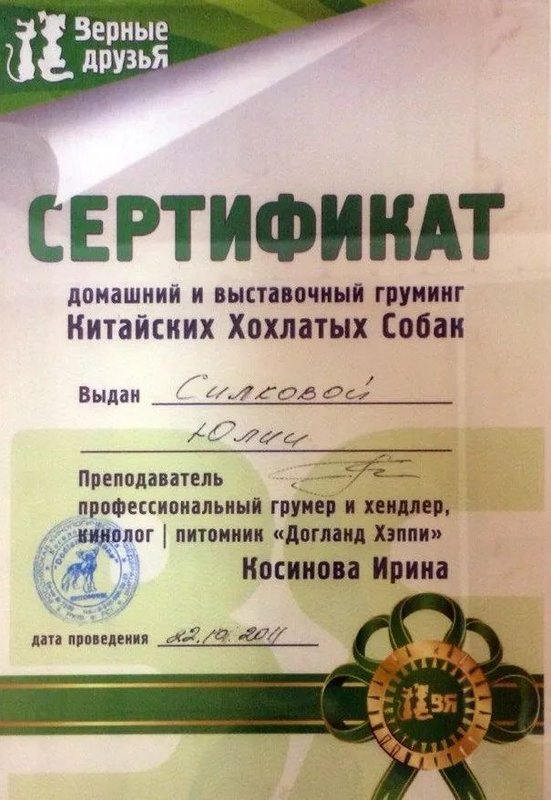 Документ или сертификат