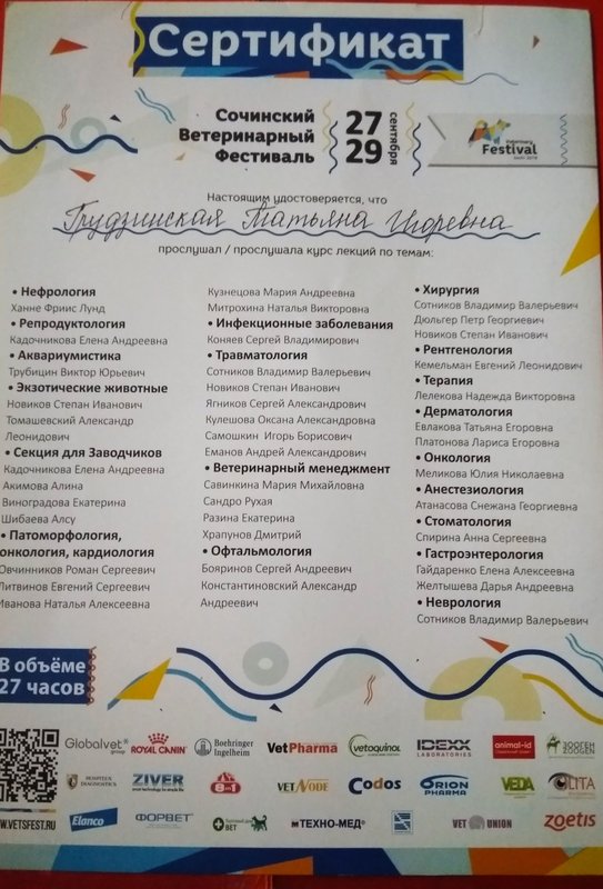 Документ или сертификат