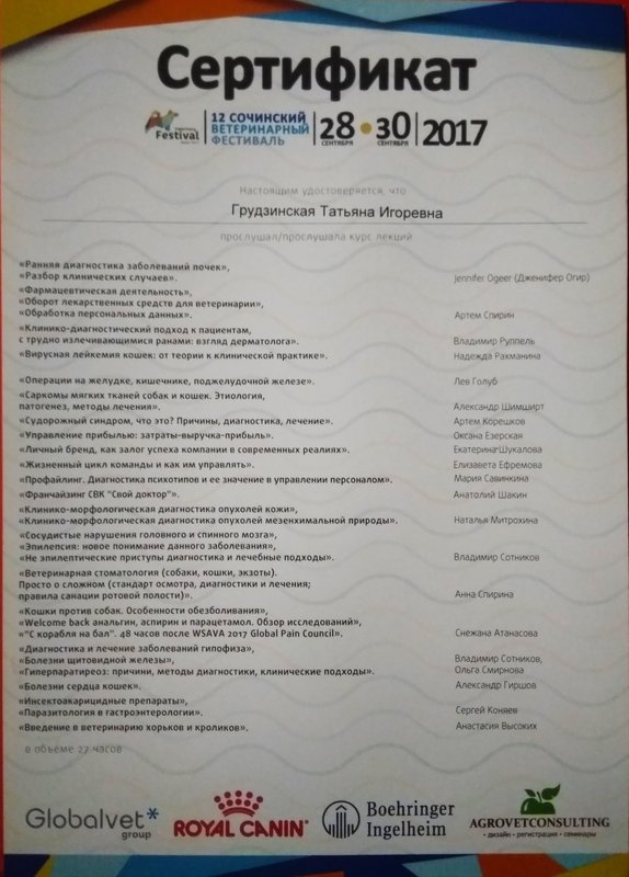 Документ или сертификат