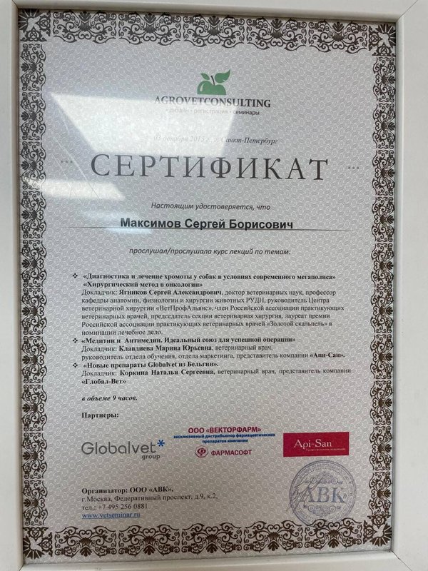 Документ или сертификат