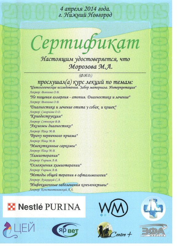 Документ или сертификат