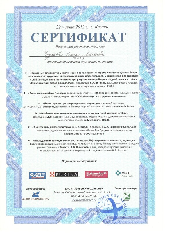 Документ или сертификат