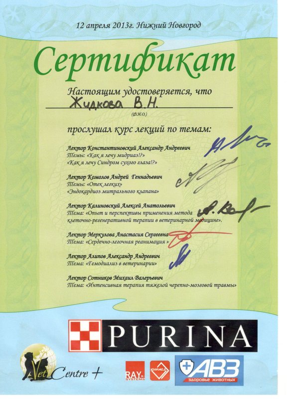 Документ или сертификат