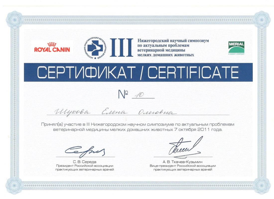 Документ или сертификат