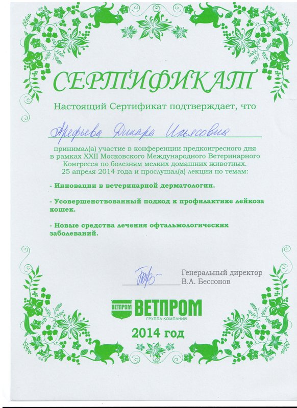 Документ или сертификат