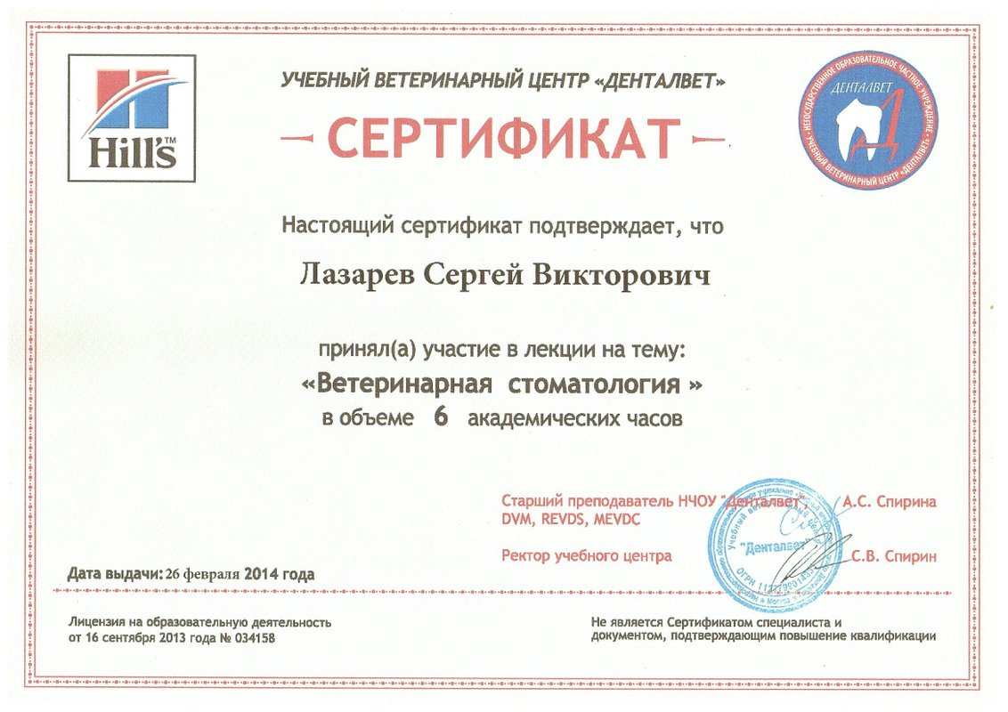 Документ или сертификат