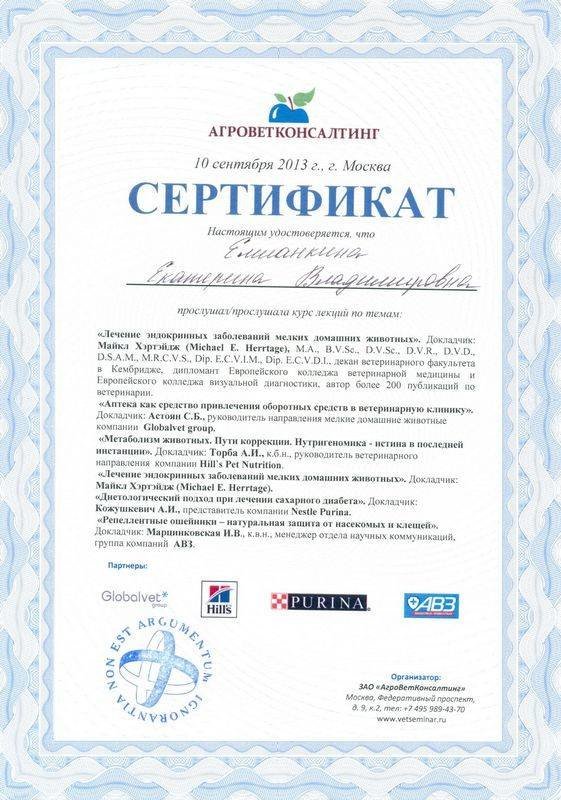 Документ или сертификат