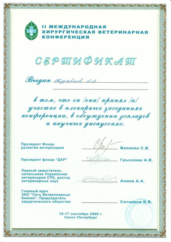 Документ или сертификат