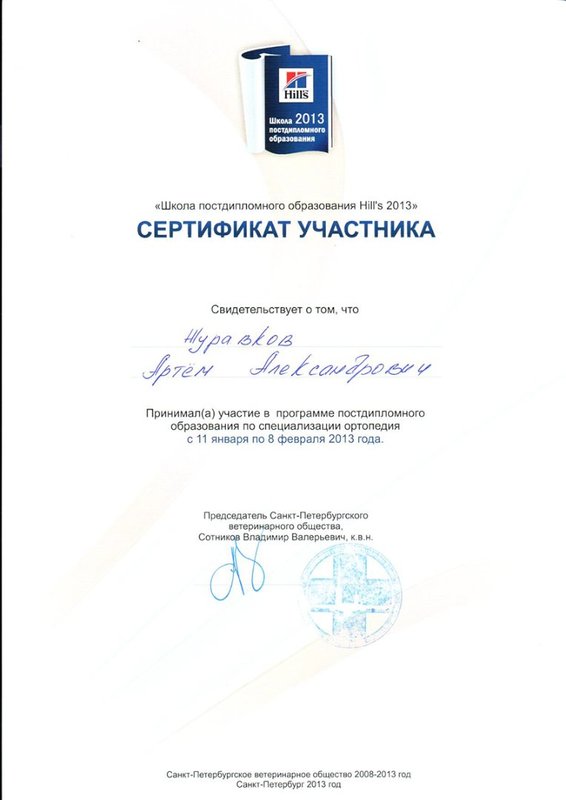 Документ или сертификат