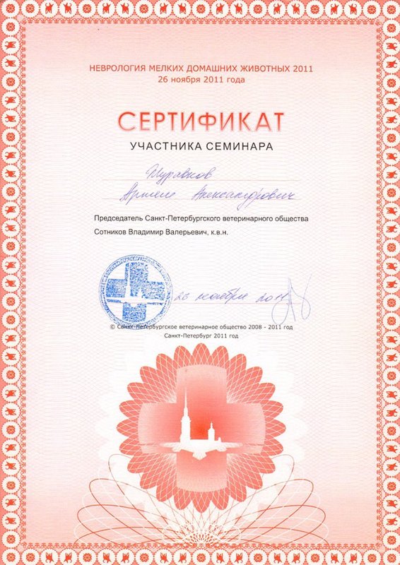 Документ или сертификат