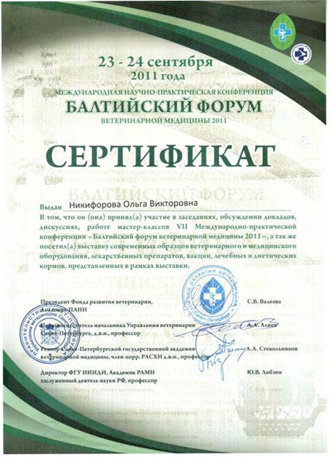 Документ или сертификат