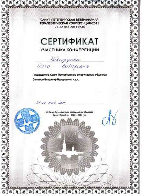 Документ или сертификат