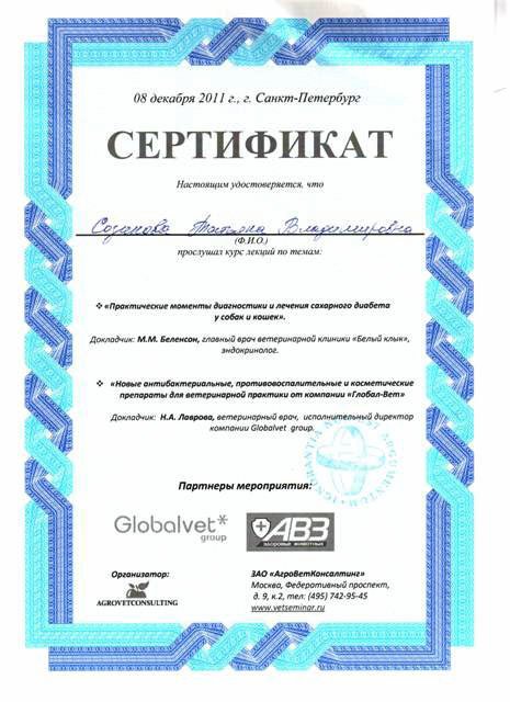 Документ или сертификат
