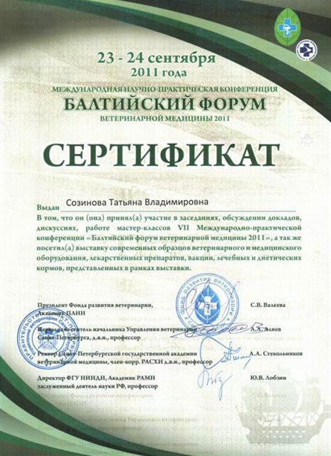 Документ или сертификат